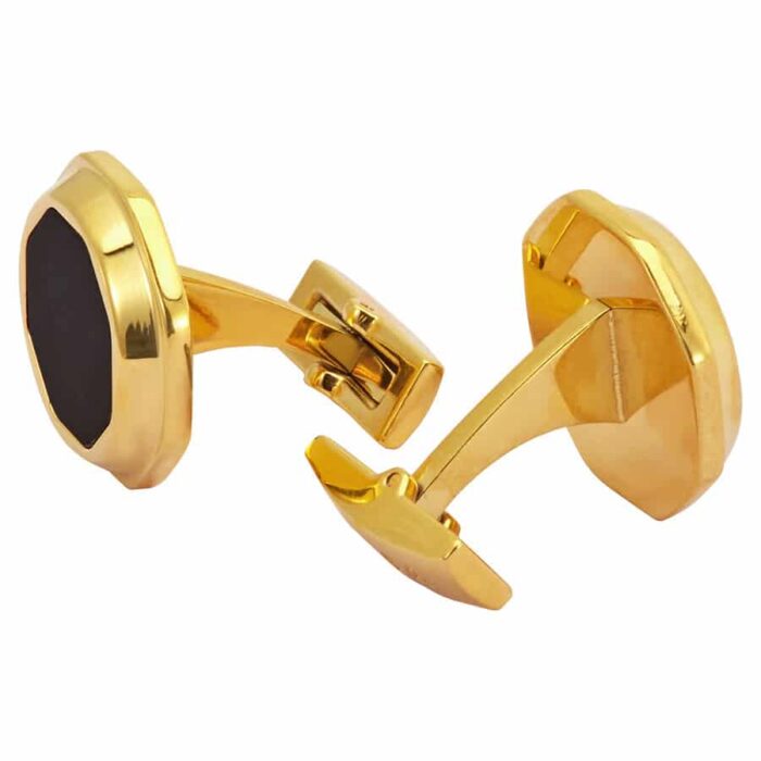 ⁦PICASSO AND CO Yellow Gold Cufflinks⁩ - الصورة ⁦2⁩