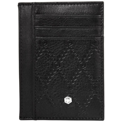 Montblanc Sartorial Wallet, Leather, Black, 6 Cards, Money Clip