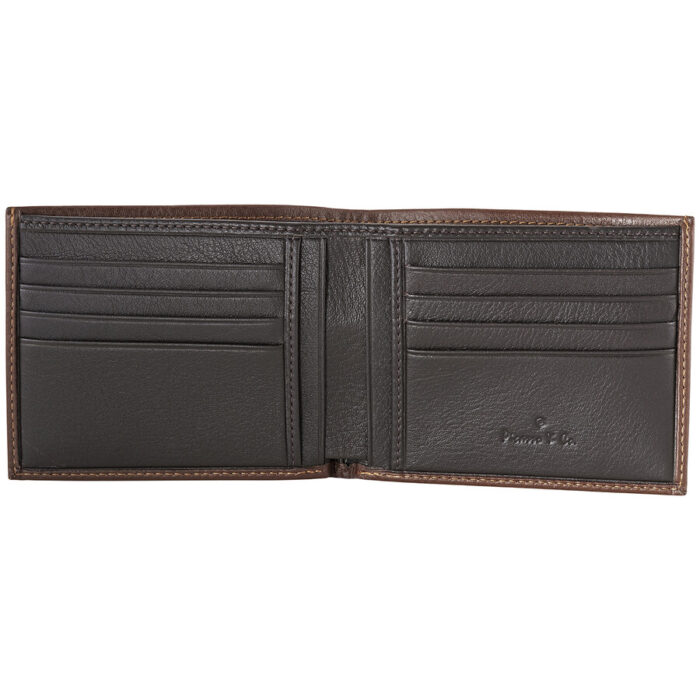 PICASSO AND CO MEN'S CALF LEATHER WALLET FALCON HEAD LIGHT BROWN PLG1730 - Image 3