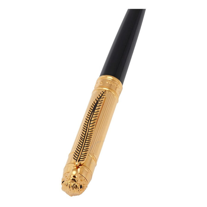 picasso-and-co-black-gold-plated-ballpoint-pen-p966gbffb_3.jpg PICASSO AND CO Ballpoint Pen Black/Gold Plated P966GBF - Image 2