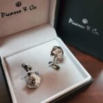 ⁦PICASSO AND CO CUFFLINK RHODIUM PLATED PCFLCS⁩ - الصورة ⁦2⁩