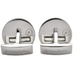 ⁦PICASSO AND CO ROUND STAINLESS STEEL CUFFLINKS PCRND⁩ - الصورة ⁦2⁩