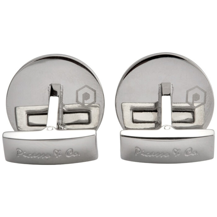 ⁦PICASSO AND CO ROUND STAINLESS STEEL CUFFLINKS PCRND⁩ - الصورة ⁦2⁩