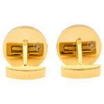 PICASSO AND CO Stainless Steel Cufflinks-Gold/Black PCRTCYG - الصورة 3