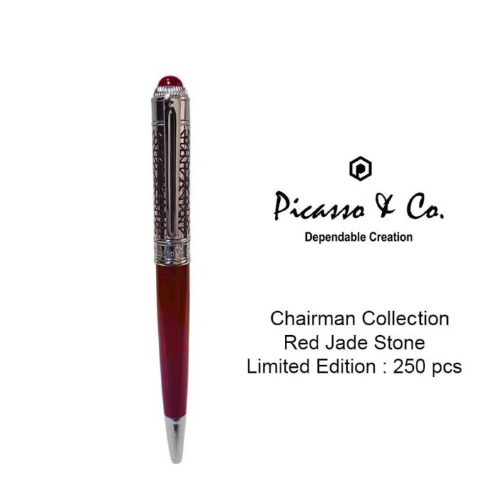 ⁦PICASSO AND CO Ballpoint Pen Red/Rhodium Limited Edition P966RJS⁩ - الصورة ⁦3⁩
