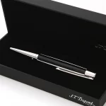 Retractable Pen Tip and Refillable Cartridge of the S.T. Dupont Defi Black Ballpoint Pen