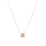 PICASSO&CO Ladies 18K 0.032 Ct Square Cut. Dancing Diamond Pendant PPDCSQ01