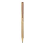S.T. Dupont Classique Gold Ballpoint Pen with Red Clip and High-Quality Gold Plating